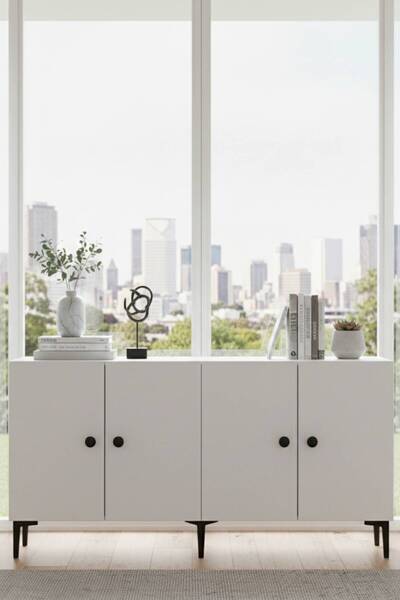 YUMEDİ DESİGN KA1518B - SHERİFA KONSOL, TV SEHPASI, ÇOK AMAÇLI DOLAP ve KAHVE...