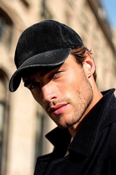 LAGRANZE Men's Velvet Textured Premium Hat