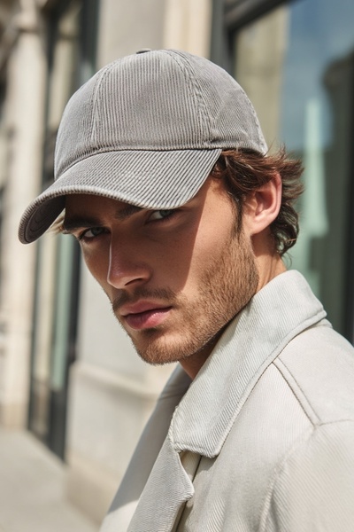 LAGRANZE Men's Velvet Textured Premium Hat
