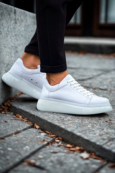 DERİJE Men's White Sports Shoes Mn295