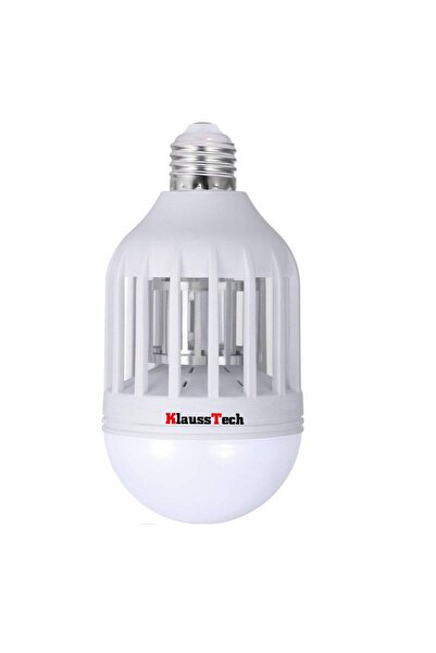 KlaussTech Λαμπτήρας LED με τεχνολογία κατά των εντόμων με αντι-UV φώτα, 12 κάψουλες LED με ισχύ 12W