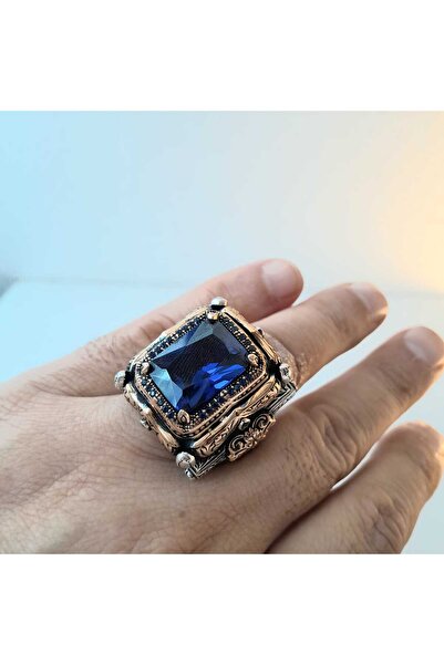 Atölye Lale 925 Ayar Gümüş Erkek Yüzük Koleksiyon Parcası Yılbaşı Hediyesi Babaya Eşe Hediye