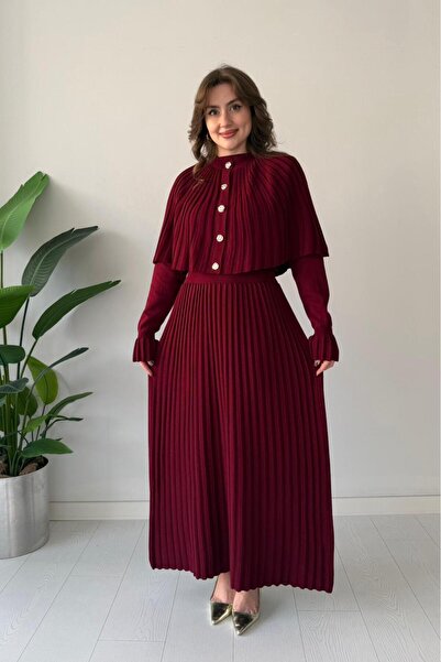 MODA Dress, Knit Dress, Cape Knit Dress, Cape Knit Dress with Sleeve Detail