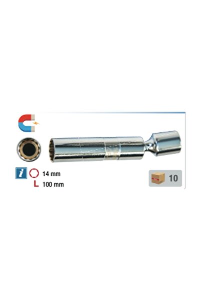 Nt Tools Nt Spark Plug Socket Articulated 3/8'' 14 Mm Magnetic Crv Spark Plug...