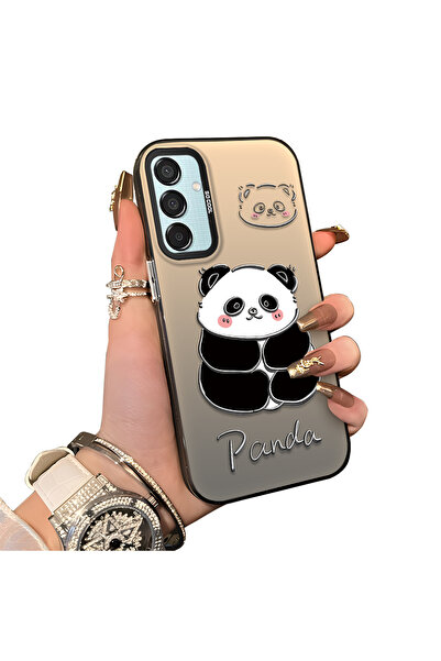 ucuc غطاء سيليكون متوافق مع هاتف سامسونج جالاكسي M15 بنمط الباندا اللطيف، غطا...