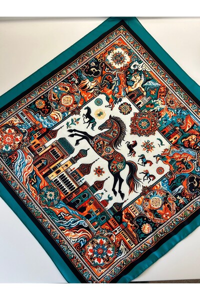 SOPHELIA ACCESSORIES At Figürlü Etnik Desen Fular