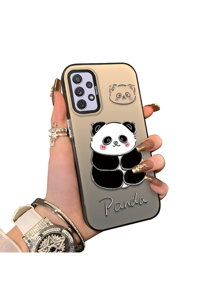 ucuc غطاء سيليكون متوافق مع هاتف سامسونج جالاكسي A72 بنمط الباندا اللطيف ومقا...