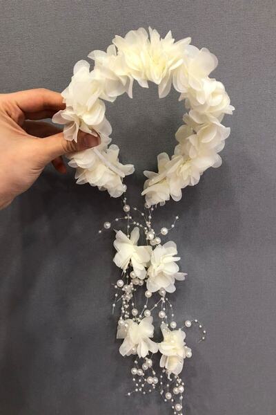 Massaltay تاج الحناء للترفيه للنساء – تاج زهور التول بالليزر