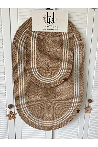 Ayaz Jüt Hasır Banyo Takımı ,banyo Paspas Takımı ,paspas