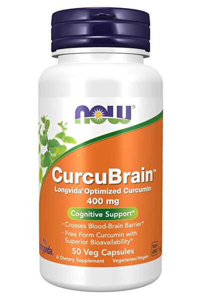 Now Foods مكملات NOW، CurcuBrain™ 400 ملغ مع الكركمين المُحسَّن من Longvida®،...