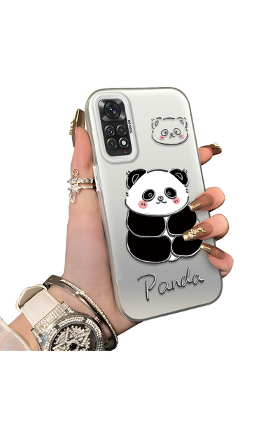 ucuc غطاء سيليكون متوافق مع هاتف Xiaomi Redmi Note 11 بنمط الباندا اللطيف، غط...