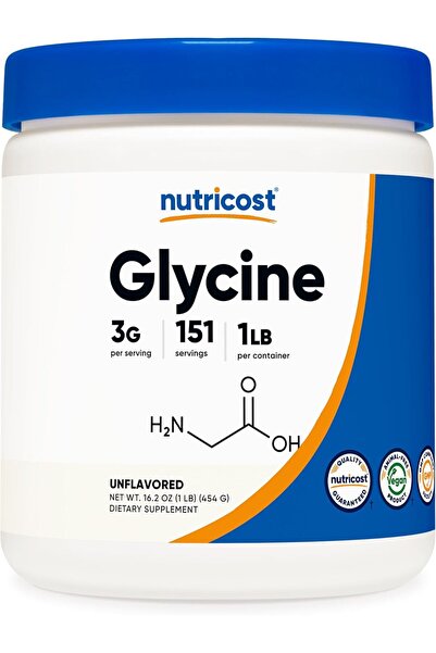Nutricost Glycine Powder 1lb - Non-GMO, Gluten Free