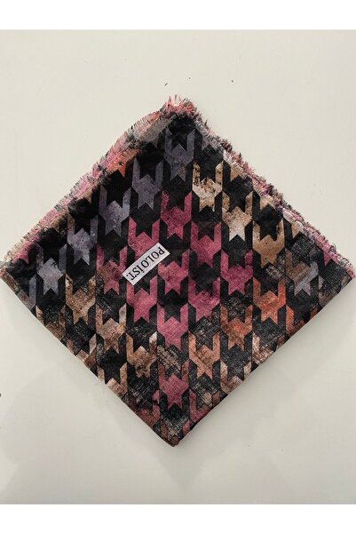 poloist Renkli Kazayağı Desen Tülbent Yazma