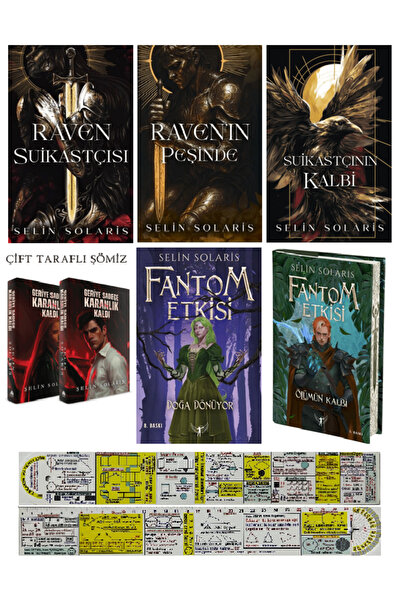 Martı Yayınları Selin Solaris 6 Kitap Set Ciltli/Raven Akademisi Serisi/Fanto...