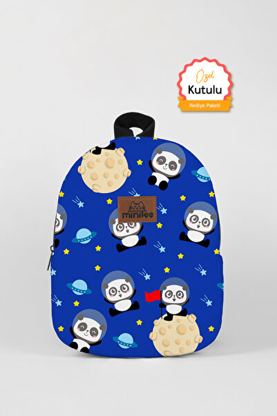 Minilee Astronaut Panda 0-8 Ani - Rucsac pentru copii pentru creșă, grădiniță