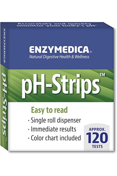 Enzymedica شرائط قياس الرقم الهيدروجيني، 120 شريطًا