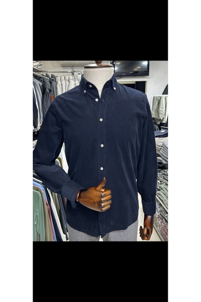 Cinar erkek giyim Velvet Sports Slim-Fit Shirt for Men