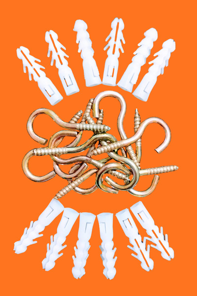 viyol marketim 12’li Balkon Filesi Montaj Aparat Seti – Piton, Vida, Kanca, Dübel