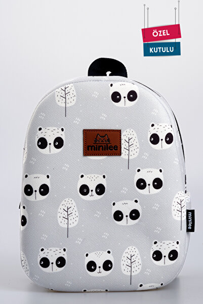 Minilee Şaşkın Panda 0-8 Yaş - Kreş, Anaokulu Çocuk Sırt Çantası [özel Kutulu]