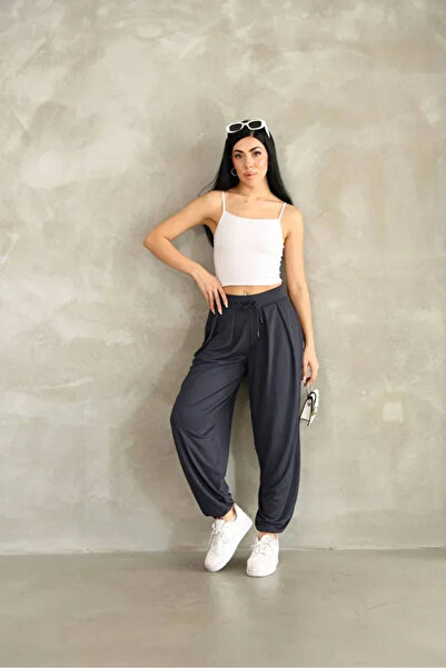 hiranurfashion Kadın Modal Kumaş Şalvar Pantolon