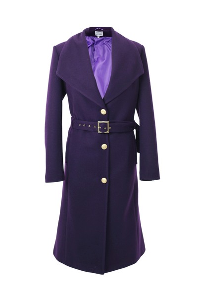 ambar studio DELPHINA wool blend midi coat