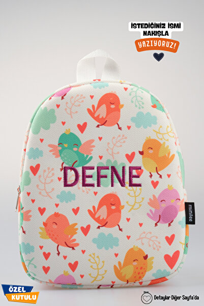 Minilee [İSTEDİĞİNİZ İSMİ NAKIŞLA YAZIYORUZ] - Neşeli Kuşlar - Anaokulu Çocuk...