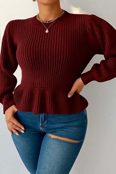 bb butik basic Ruffled Knitwear Sweater M6131