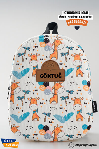 Minilee Kişiye Özel Isimli - Sevimli Zürafalar 0-8 Yaş - Kreş, Anaokulu Çocuk...