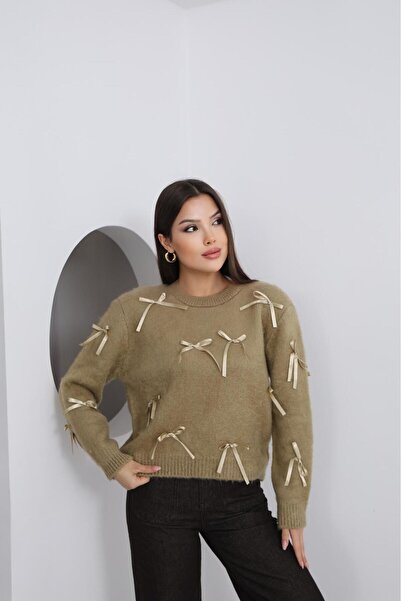 DMBASİC Ribbon Detailed Knitting Sweater