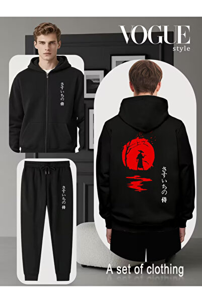 PENTHİLUS Unisex Tracksuit with a Modern Japanese-Inspired Design. Zippered S...