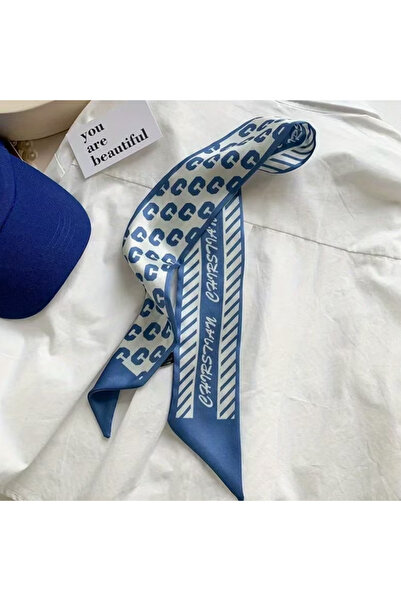 MAHLA Design Scarf - Thin Neck Shawl - Bag Accessory - 84cm