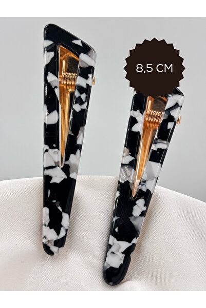 Raha Butik Многоцветна перлена триъгълна метална катарама 8.5 см
