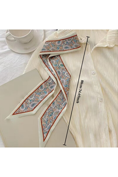 MAHLA Design Scarf - Thin Neck Shawl - Bag Accessory - 84cm