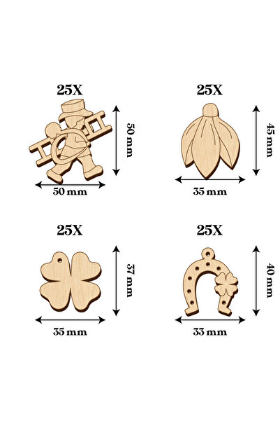 Hold My Stuff Set of 100 Blank Martisor Bases for Painting and Decorating, DIY Martisor Blanks, March 1, March 8