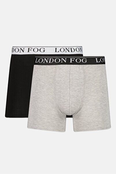 London Fog Men 2 Piece Brand Logo Boxer Briefs, Multicolor