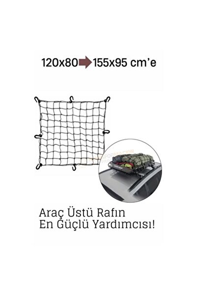 ModaCar Elastik Bagaj Filesi 120x80 cm - 155x95 cm e Kadar Genişler | Araç Üs...