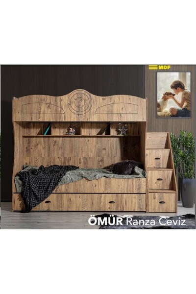 AYDINEV ÖMÜR MDF MERDİVENLİ RANZA