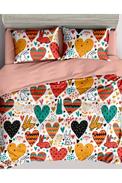 lumixauto Single Bed Linen, 100% Cotton Percale, with 2 Faces, 4 Pieces