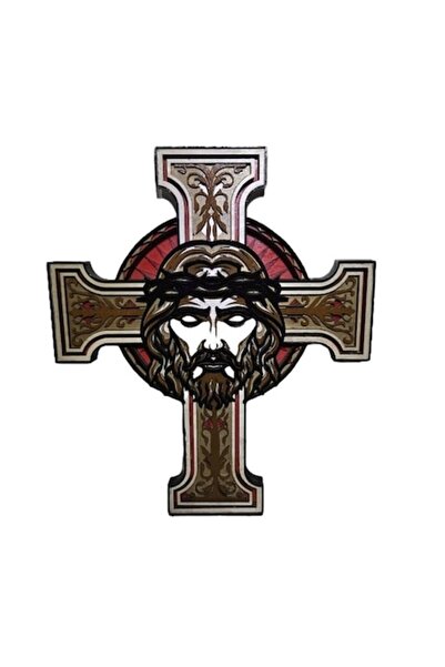 OEM Imagine 3D din lemn a lui Isus pe cruce