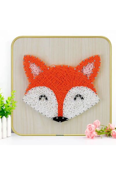 BALIM ÖRGÜ EVİ Flography Kit for Children Fox 20 X 20 cm