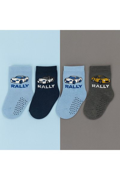 Black Arden Socks Renkli Ve Rahat Çocuk soket Çorapları 4'li