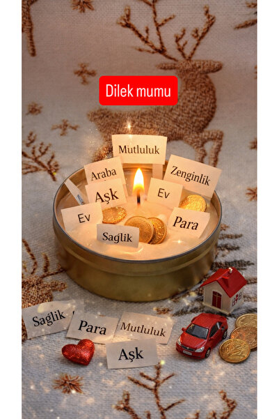 TALKING DREAMS Dilek Mumu 1 adet - Portakal Kahve kokulu Soya Mum