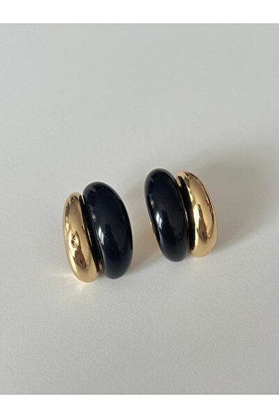 Charmist 14K Çelik Üzeri Altın Kaplama İkili Kemik Küpe