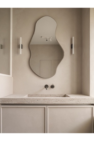 FNC CONCEPT Asimetrik Modern Duvar Banyo Konsol Aynası 45x80cm