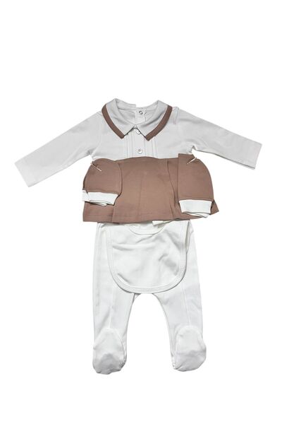 KOÇAR BEBEK Baby Boy 5-Piece Hospital Release Mevlüt Set with Tie 0-6 Months ...