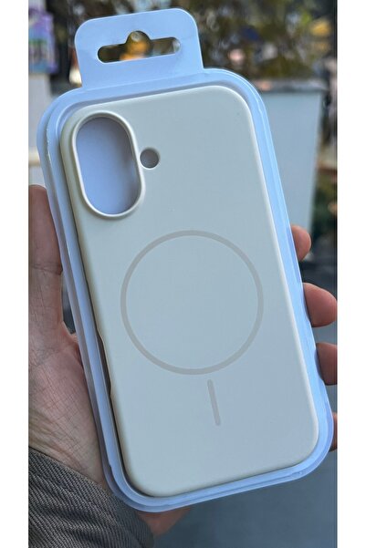 EDELFU آيفون 16 بلس - غطاء سيليكون مقاوم للاتساخ مع مغناطيس ناعم كالقطيفة داخل الحافظة