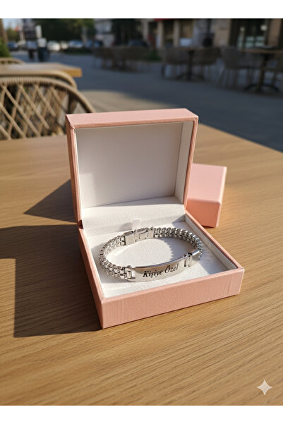 ForgeBox Kişiye Özel İsimli Paslanmaz Çelik Bileklik | Roleks Tarzı Ağır Lüks...