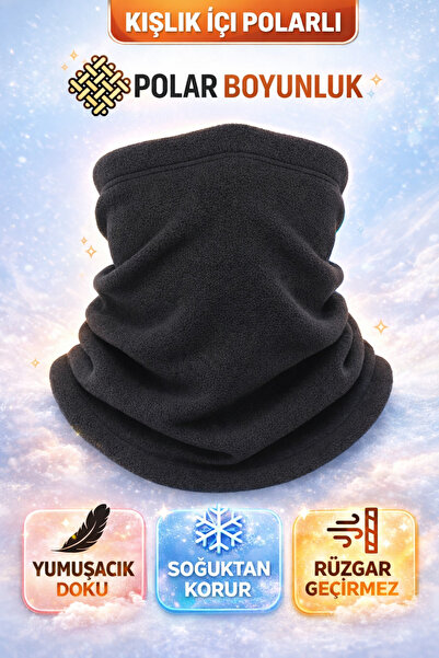 DUDAKTAN KALBE Kışlık İçi Polarlı Polar Boyunluk – Rüzgar Geçirmez, Soğuktan Korur Her Yaşa Uygun