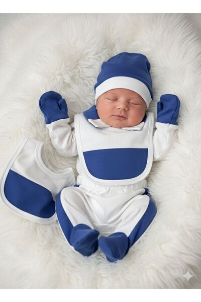 KOÇAR BEBEK Baby Boy 5-Piece Hospital Release Mevlüt Set with Tie 0-6 Months ...