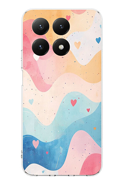 TechTree حافظة سيليكون متوافقة مع هاتف Xiaomi Mi 15T ذات ألوان باستيل ومموجة ...